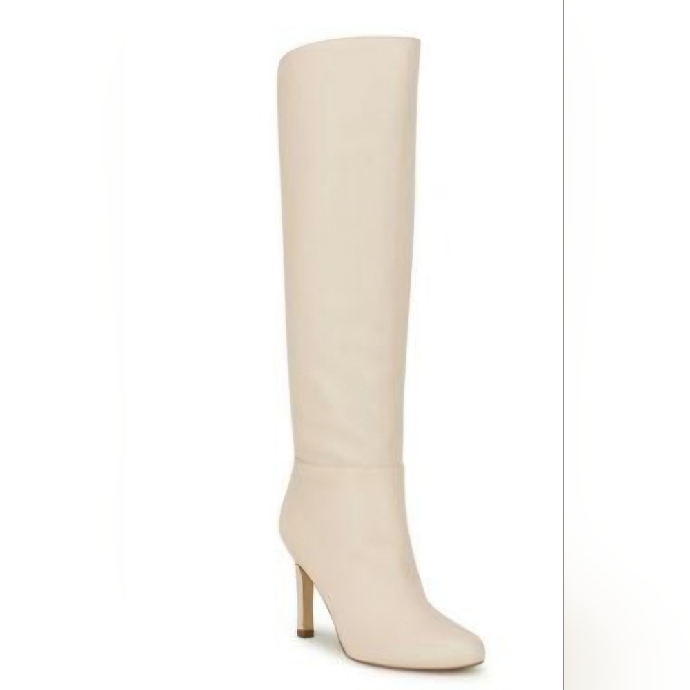 Nine West Sancha Women's Knee-High Boots, Size: 7.5M, Cream/Ivory